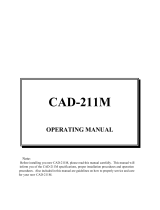 Cary Audio Design CAD-211M User manual