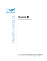 Cary Audio Design Cinema 11 User manual
