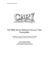 Cary Audio Design SLP-2002 User manual