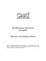 Cary Audio Design SLP-308 User manual