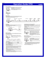 Casio 3793 User manual