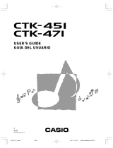 Casio Electronic Keyboard 451 User manual