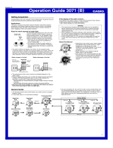 Casio MO0805-ED User manual