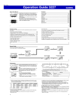 Casio 3227 MO1110-EA User manual