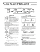 Casio Watch 2213 User manual