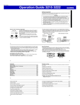 Casio 3222 User manual