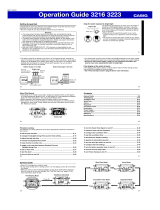 Casio 3223 User manual