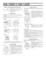 Casio Watch DQ-1100 User manual