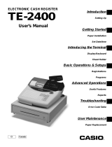 Casio TE-2400 User manual