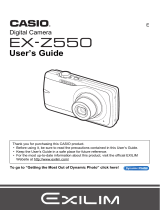Casio EX-Z550RD User manual