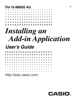 Casio fx-9860G User manual