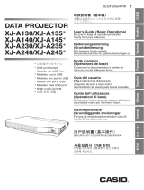 Casio XJ-A240 User manual