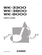 Casio WK-3800 User manual