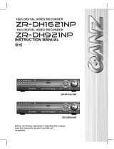 Ganz ZR-DH1621NP User manual