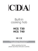CDA COOKING HOB HCG 730 User manual