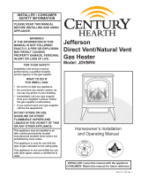 Century Hearth JDVBRN User manual
