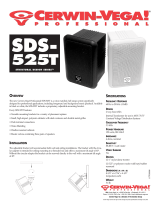 Cerwin-Vega SDS-525T User manual
