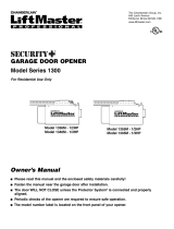 Chamberlain LiftMaster Security+ 1345 1/3HP User manual