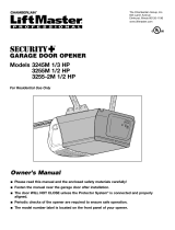 Chamberlain LiftMaster Security+ 3280M User manual