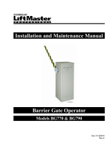 Chamberlain LiftMaster Professional BG770 User manual