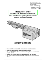 Chamberlain CSO 1/2HP User manual