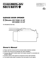 Chamberlain HD175DM 1/2 HP User manual