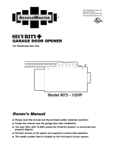 Chamberlain M75 User manual