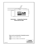 Chamberlain MOTORLIFT 5500 User manual