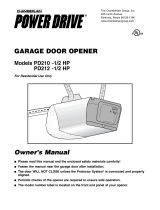 Chamberlain PD210 -1/2 HP User manual