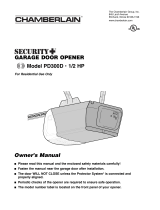 Chamberlain PD300D User manual