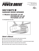 Chamberlain PD752KDS User manual