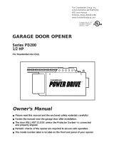 Chamberlain PD200 User manual