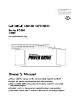Chamberlain Power Drive PD600 Series User manual