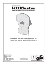 Chamberlain LiftMaster Professional RDO800-series User manual