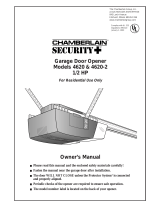 Chamberlain SECURITY 4620-2 User manual