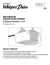 Chamberlain WD832KD User manual