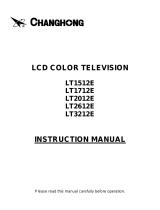 Changhong Electric LT1512E, LT1712E, LT2012E, LT2 User manual