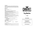 Chauvet F-1050 User manual