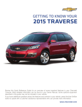 Chevrolet Traverse 2015 Getting To Know Manual