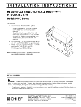 Chief Manufacturing MWC Series User manual