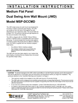 Chief Manufacturing TV Mount MSP-DCCMD User manual
