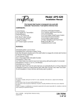 Chloraseptic APS-620 User manual