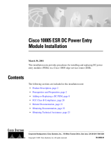 Cisco 10005 ESR User manual