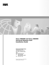 Cisco AS5400 User manual