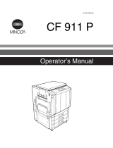 Minolta CF 911 P User manual