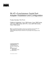 Cisco Systems PA-4T User manual