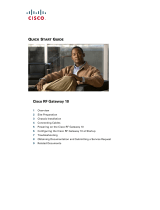 Cisco Systems RF Gateway 10 User manual