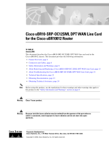 Cisco Systems uBR10-SRP-OC12SML User manual