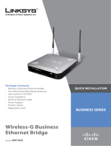 Linksys WET200 - Wireless-G Business Ethernet Bridge User manual