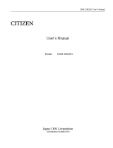 Citizen Systems CBM-291 User manual